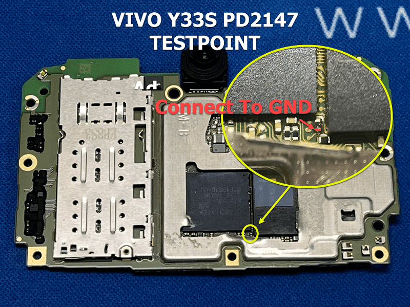 Vivo Y33s Test Point / EDL Point